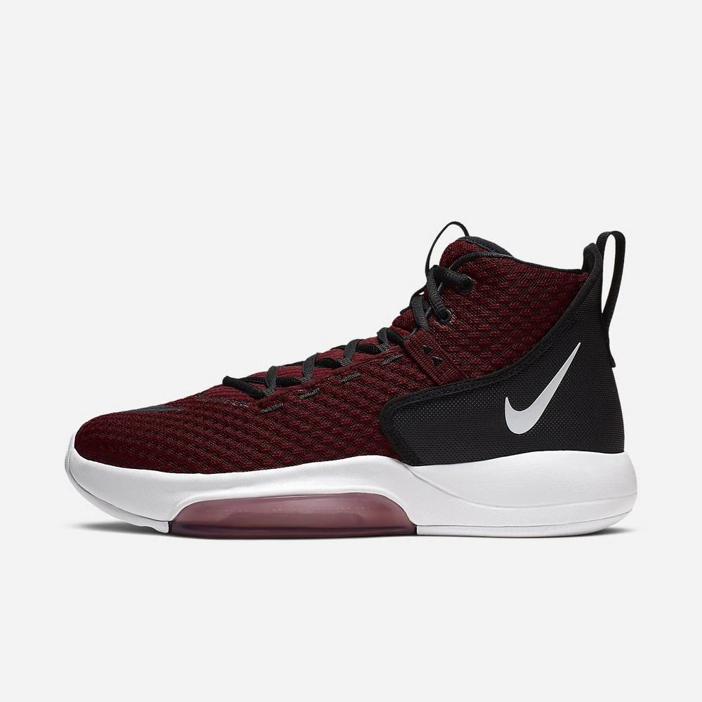 Chaussure De Basket Nike Zoom Rize (Team) Bordeaux 0654-139 Team Red/Black/White Homme | TVH-73417197